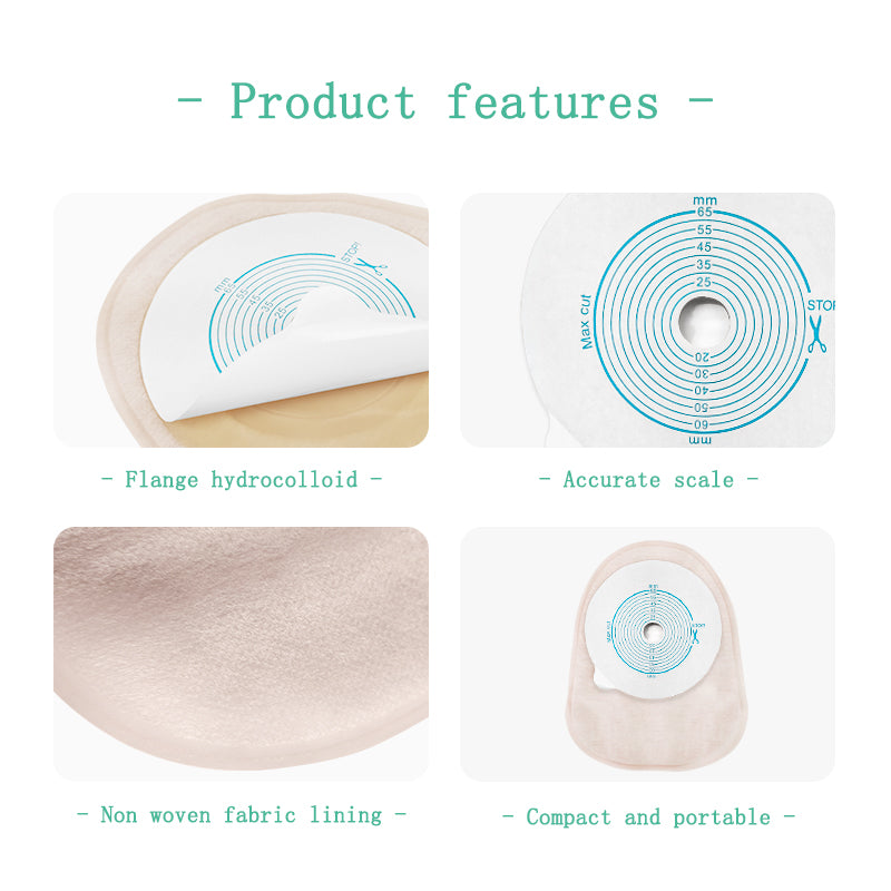 Ostomy Bag One Piece Stoma Closed Colostomy Bags 10PCS