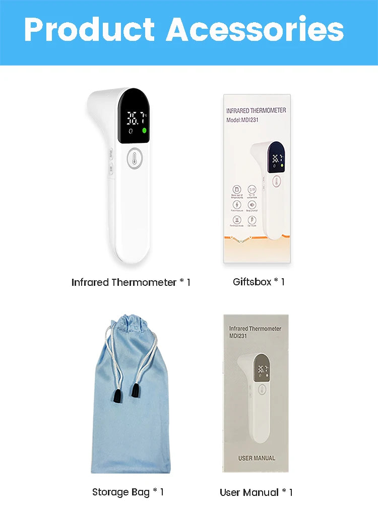 Non-contact led Infrared Thermometer Digital Forehead Ear Body Thermometer Baby Adult Fever Temperature measure Termometro