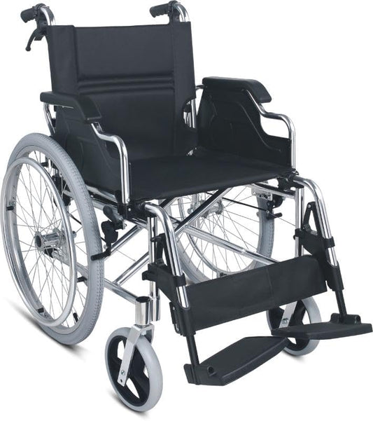Aluminum Wheelchair Foldable Armrests and Removable Footrests