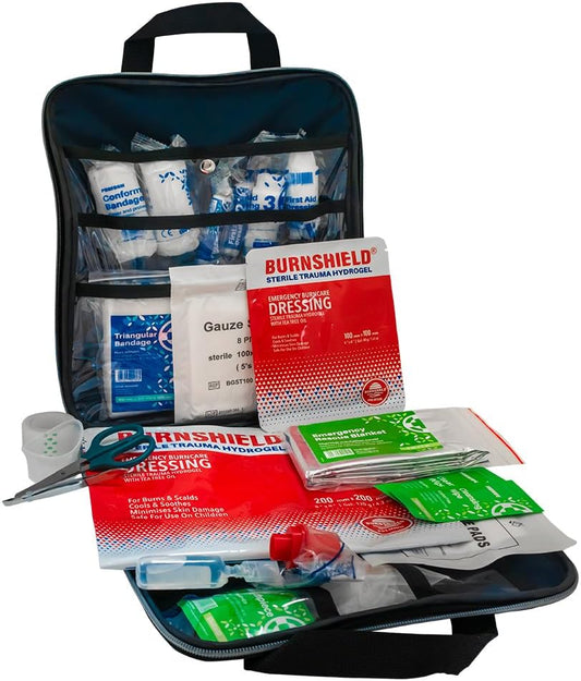 Deluxe Domestic Motorist First Aid Kit, Multicolor, 34 items
