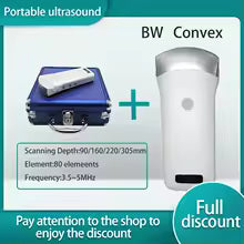 Wireless Ultrasound Probe scanner portable machine WIFI ultrasound scanner Machine support iOS Android Windows free suitcase