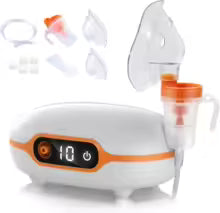 Portable Nebulizer, Nebulizer Machine for Adults Kids, Mini Handheld Timing can Nebulizer with Mouthpiece Adults&Chlid Masks