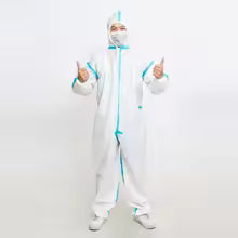 Disposable Anti Dust Oil Epidemic Antibacterial Jumpsuit Hazmat Isolation Safety Suit Protective Clothing Dust-proof Coveralls